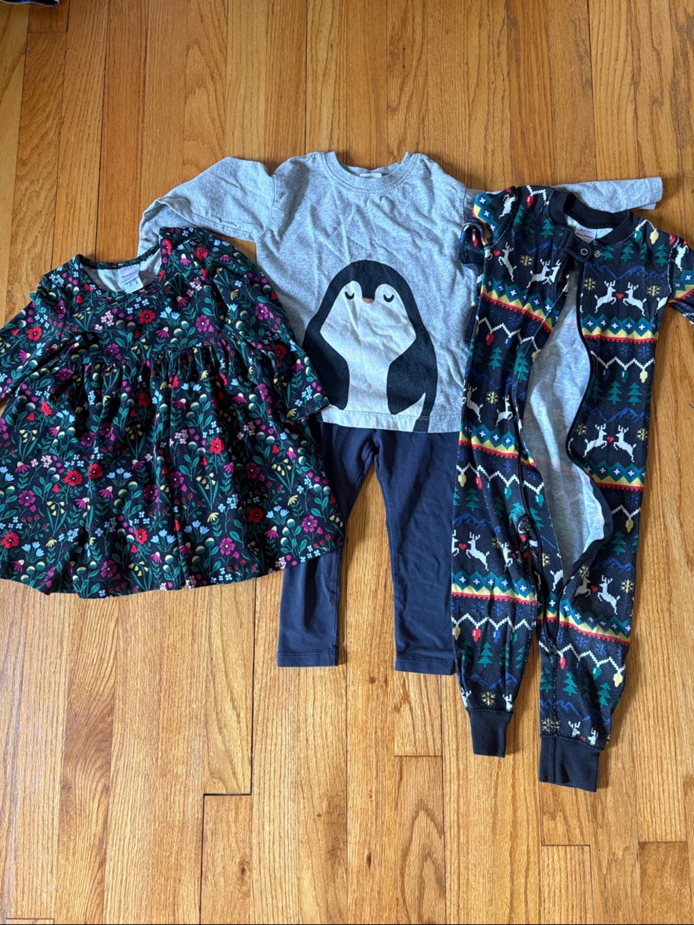 Hanna Andersson Tea Collection Holiday bundle lot Pajamas Dress Leggings Top